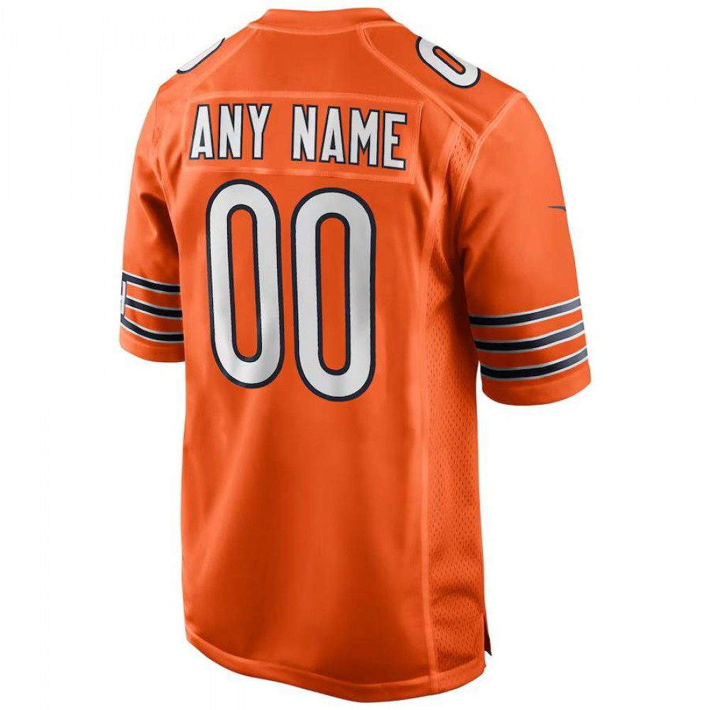 Chicago Bears Nike Custom Youth Vapor Limited Jersey - Orange-Profan Arena